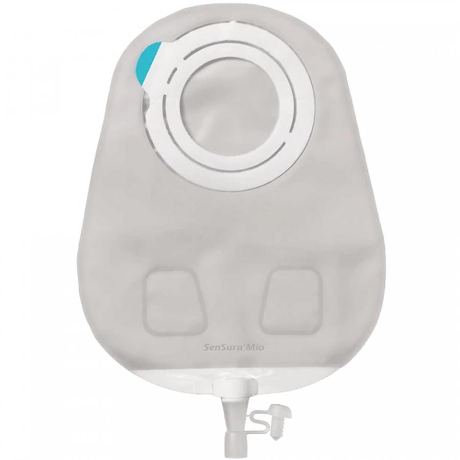 Coloplast Sensura Mio Flex Urostomy Pouches, Red, Midi, Opaque, 10 Count, 12296