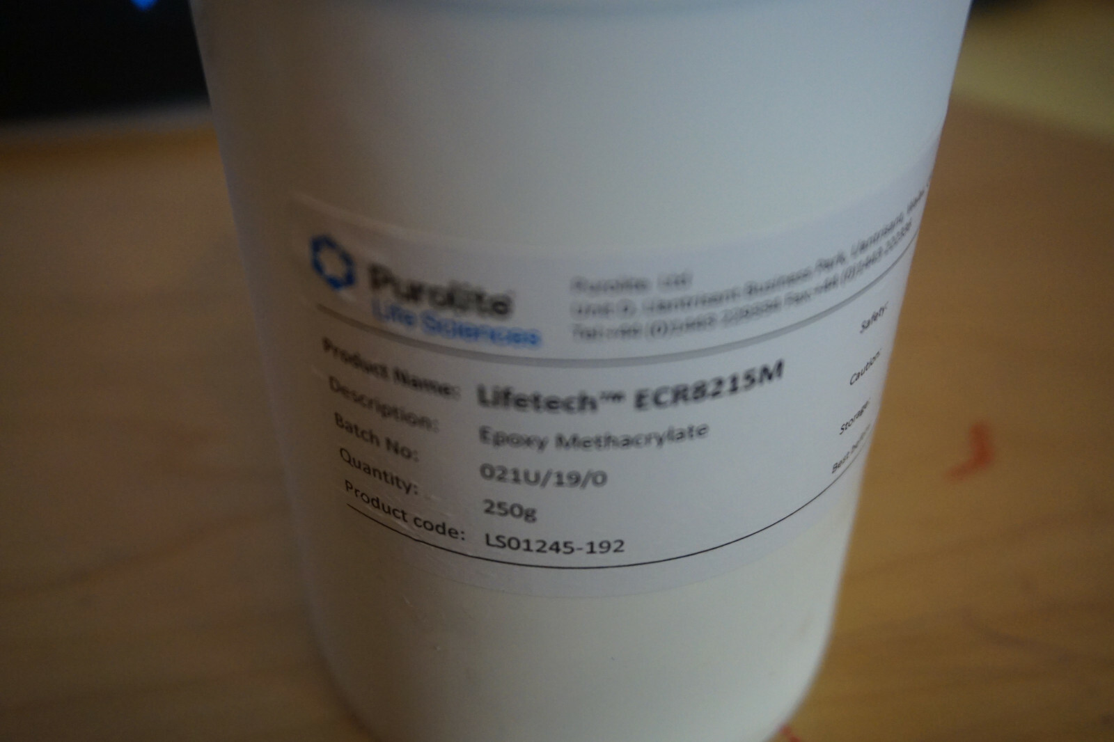Purolite Lifetech ECR Resins for Enzyme Immobilization ECR8215M 300-710 μm 250g