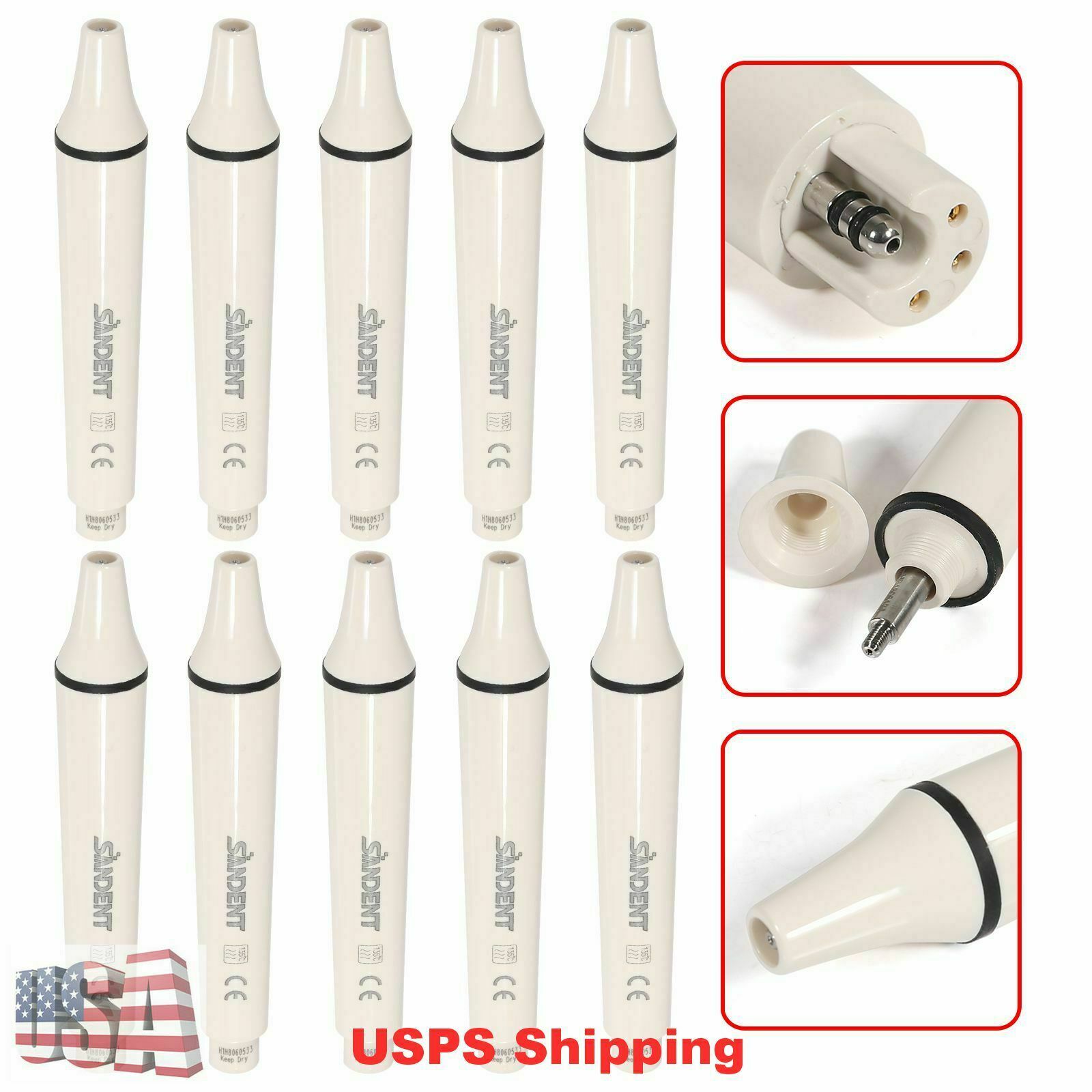 SANDENT Dental Ultrasonic Piezo Scaler Handpiece Fit EMS Woodpeker Tips SK-E1 SZ