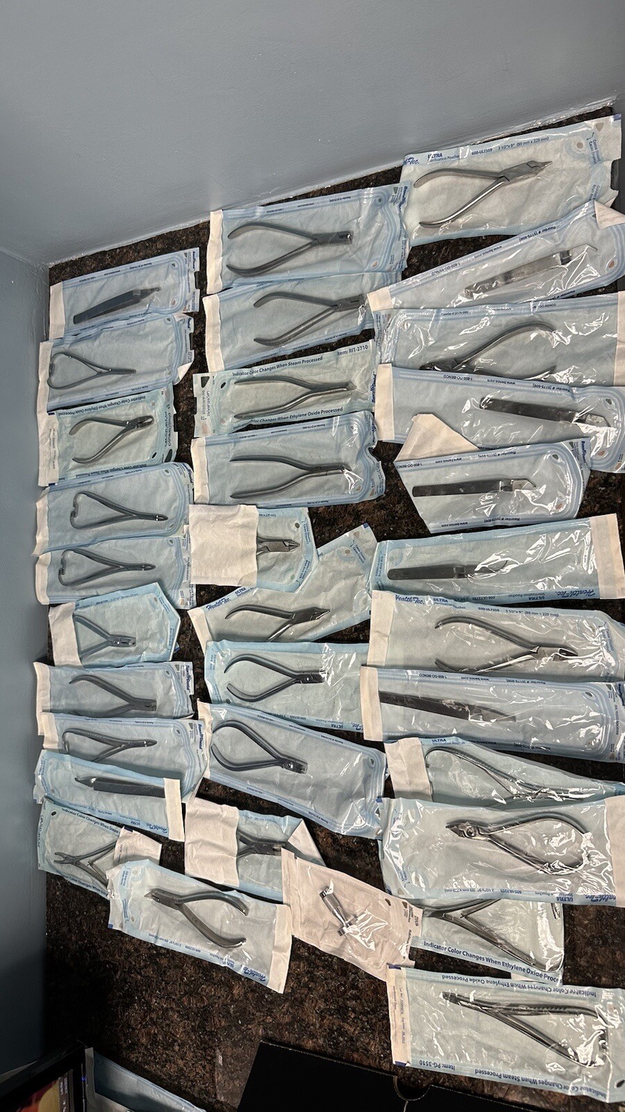 dental orthodontic instruments and supplies.