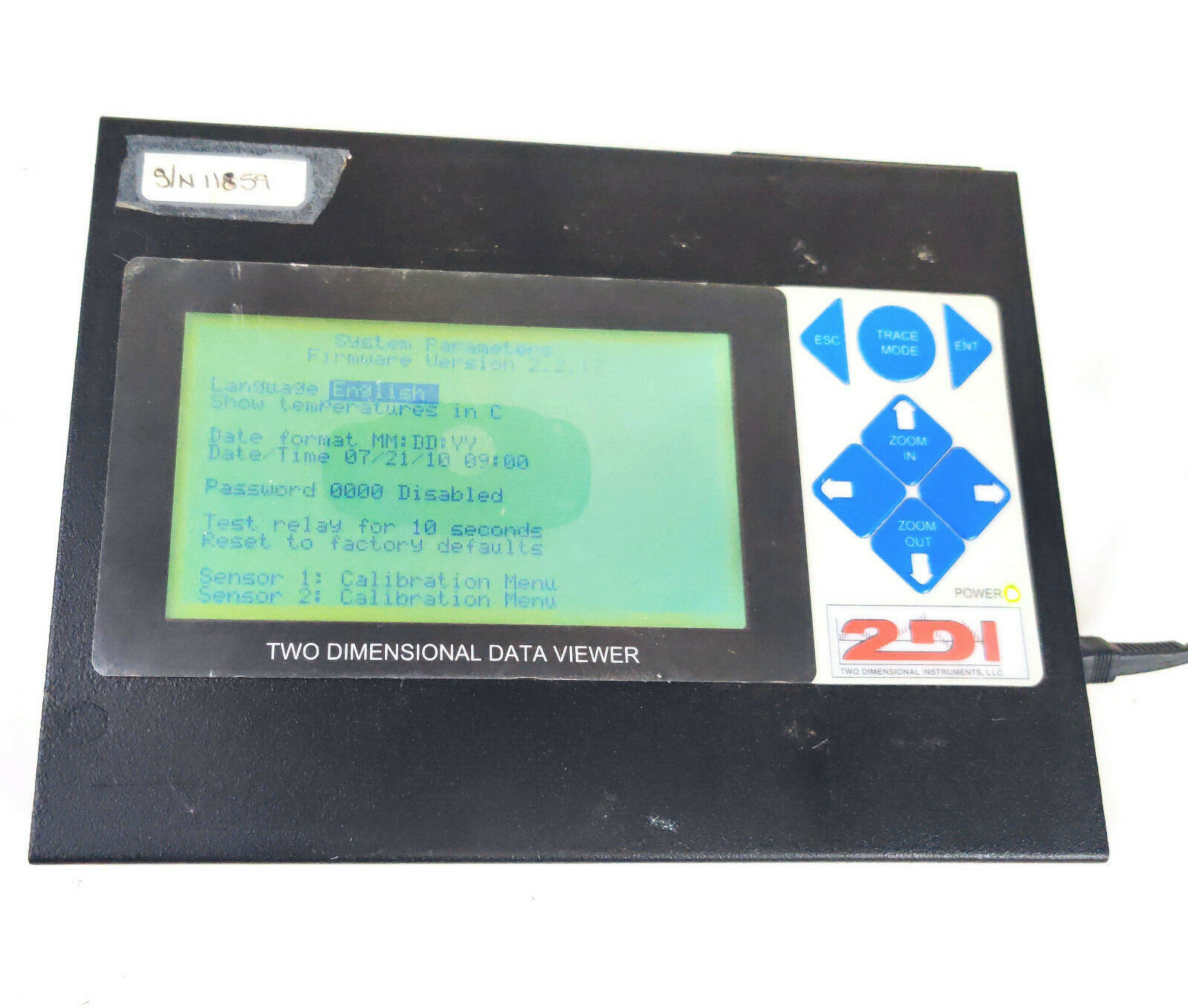 2DI Two Dimensional Instruments TDVD Data Viewer ThermaViewer