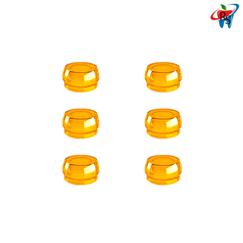 RS Dental Implant Undersized Ø2.2mm Yellow 6 Caps Retentive Ball Attachment