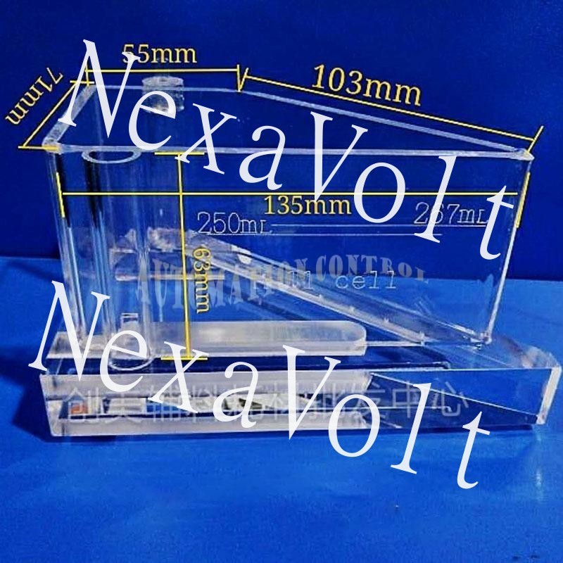 1PC New Plating Cell Hull 267ml Testing Equipment ( Air Agitated ) Hall Groove