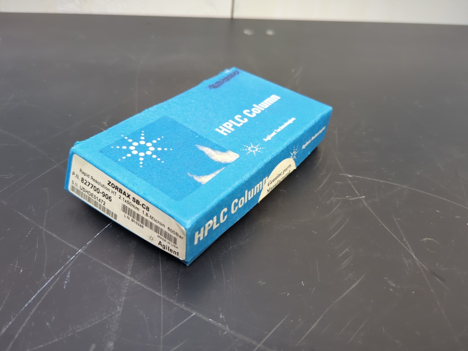 Agilent ZORBAX RRHT StableBond C8, 600 Bat 827700-906 New Open Box See Ad
