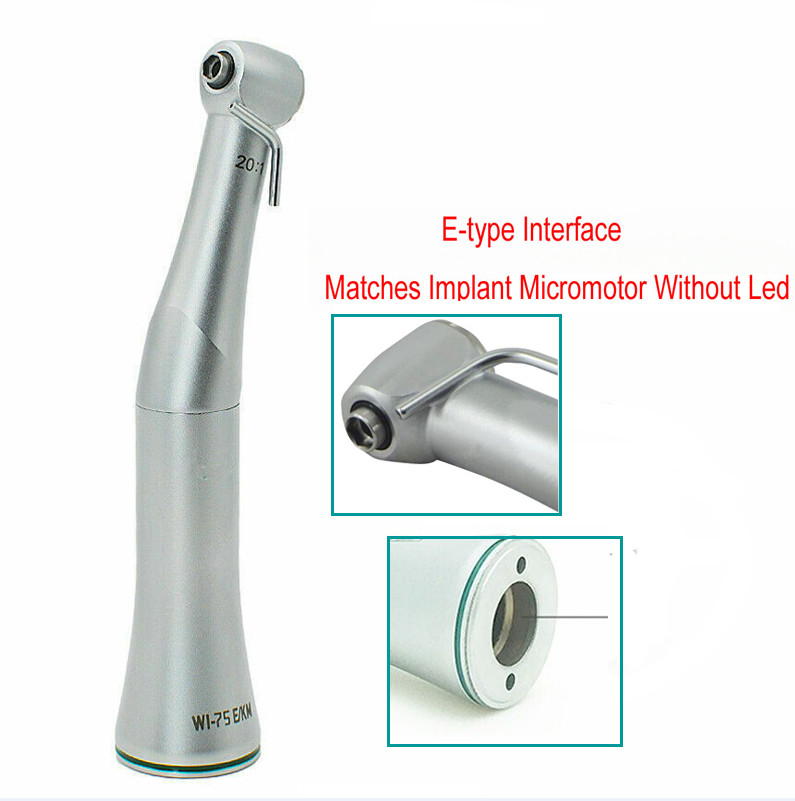 Dental Implant Surgical Handpiece 20:1 Reduction Contra Angle WI-75 Style 50Ncm