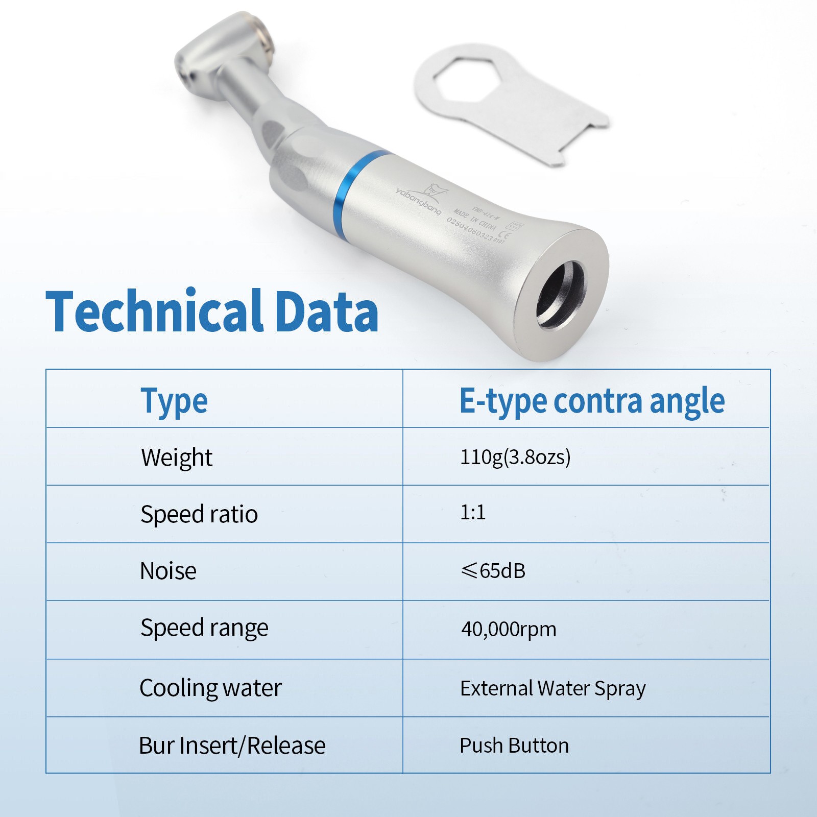 10X-NSK Type Dental E-Type Contra Angle Low Slow Speed Handpiece Latch Bur JYMX1