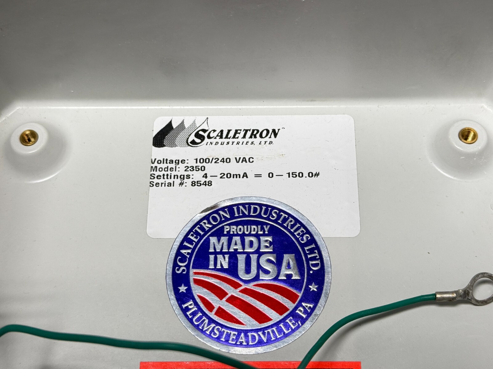 Scaletron 2350 Digital Dual Cylinder Scale Controller 0-150 Lbs