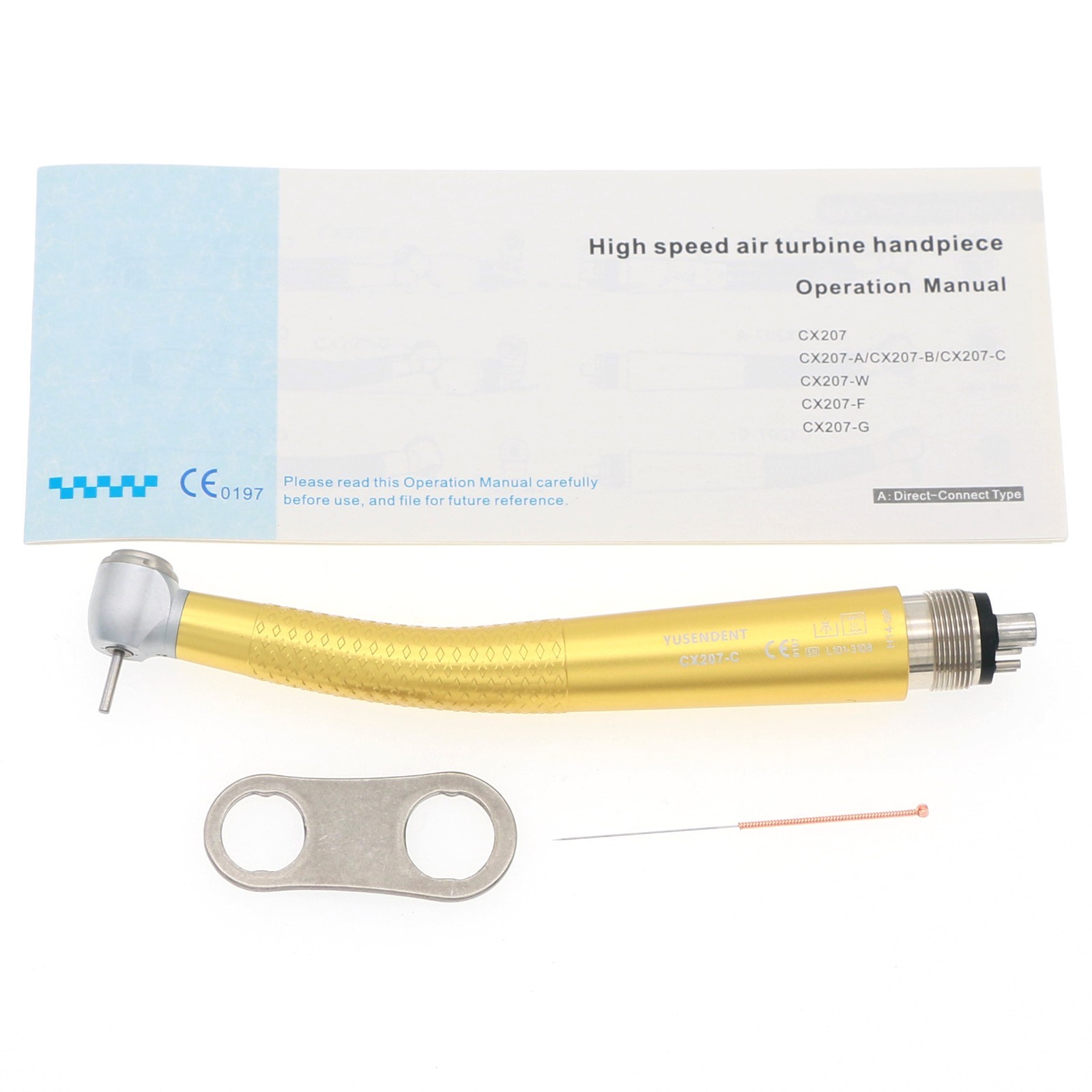 US COXO Dental High Speed 4 Hole Air Turbine Anti-retraction Colorful Handpiece