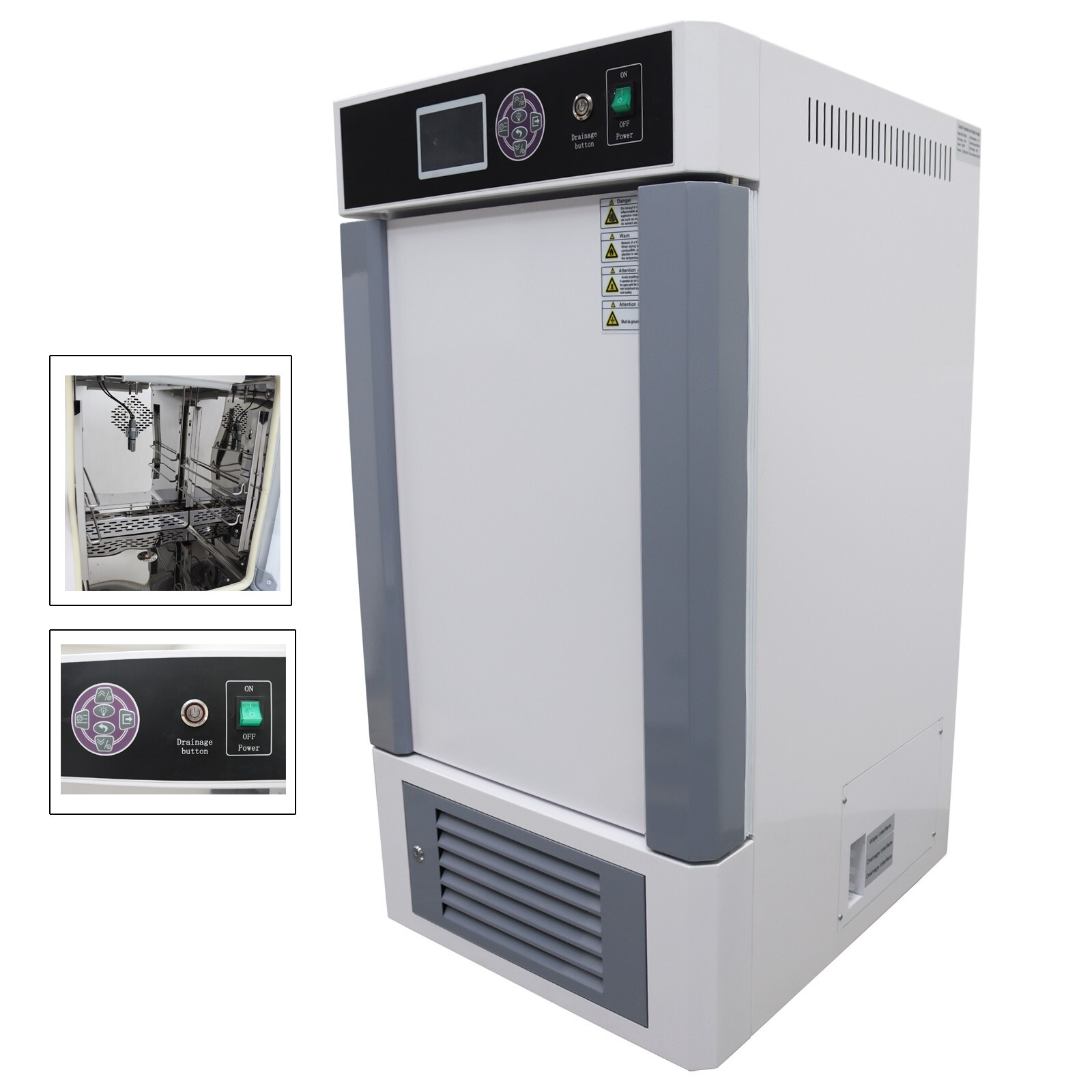 Lab Constant Temperature Humidity Incubator Test Equipment LCD Control 220V 80L