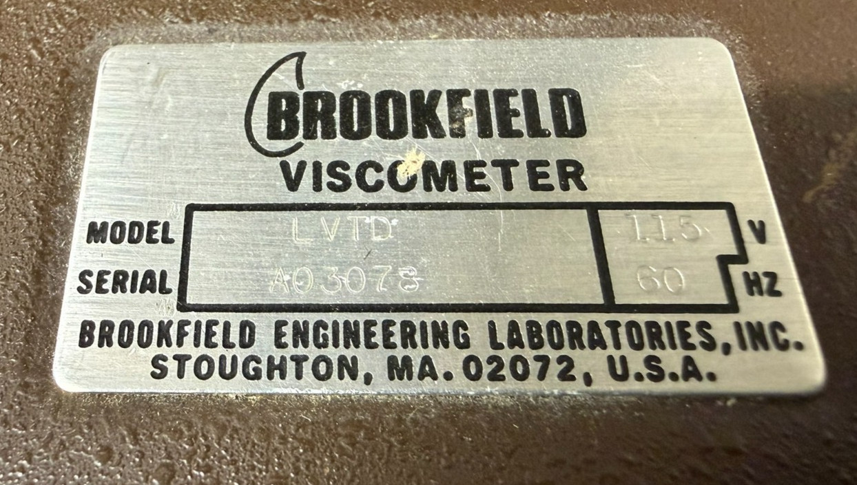 Brookfield LVTD Digital Viscometer with Stand (No Spindles) (Used)
