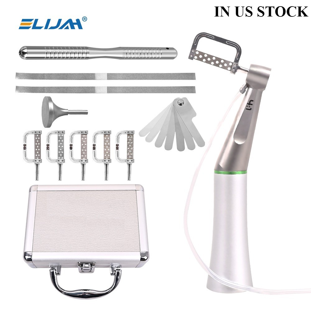 4:1 Reduction Dental Contra Angle IPR Handpiece & 10 Interproximal Strips Kit st