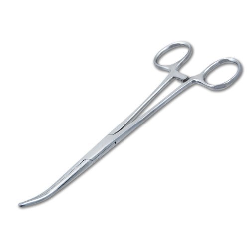 10″ Curved Hemostat Forceps Locking Clamps Stainless Steel Surgical Instrument