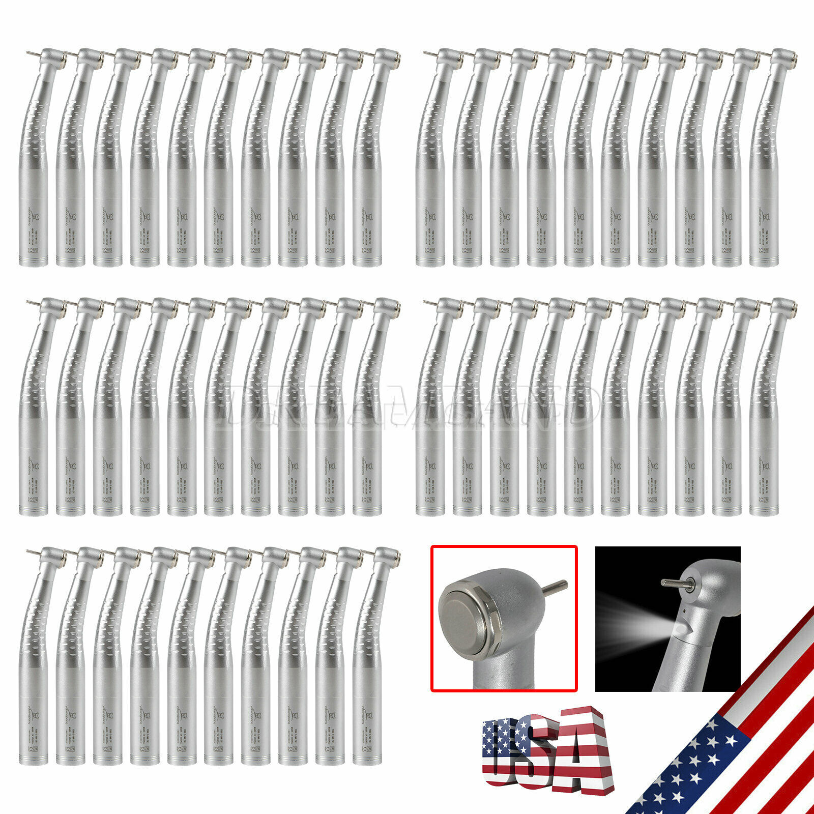 1-50 Torque Dental High Speed Fiber Optic Handpiece fit KAVO Multiflex Coupler