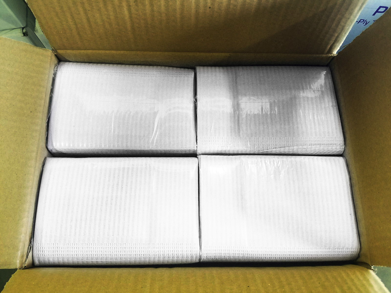 1000 White (2+1)Ply Patient Bibs Towels Polyback 18×13 for TATTOO DENTAL MEDICAL