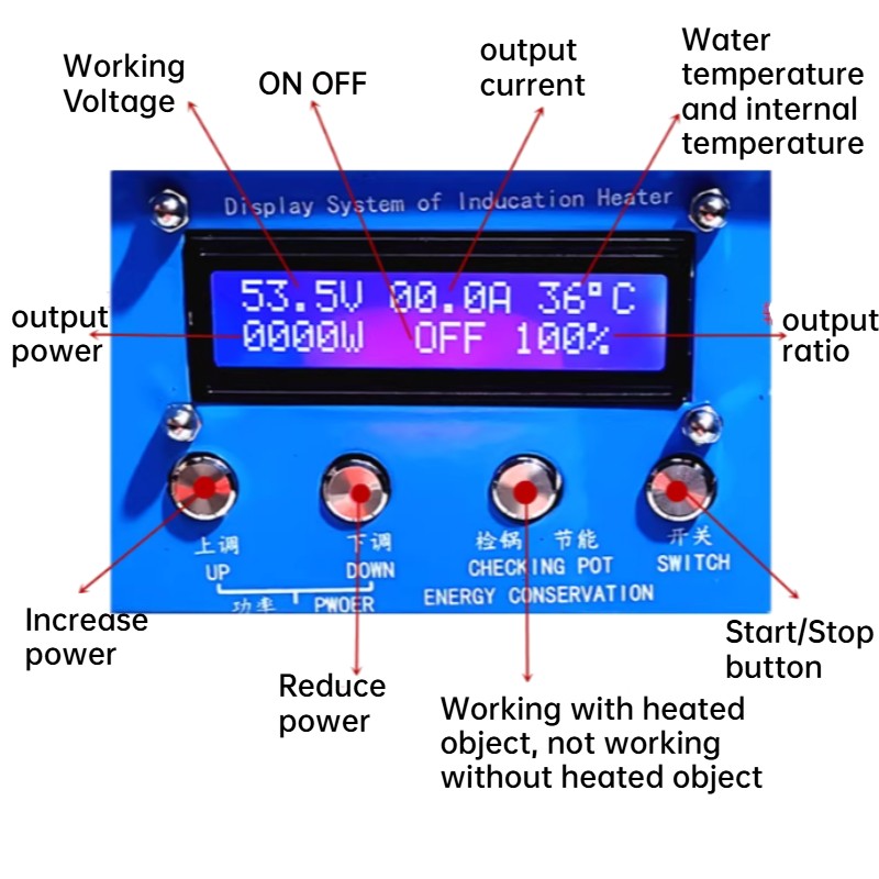 6KW High Frequency Induction Heater Melting Furnace Melting Heating Machine New