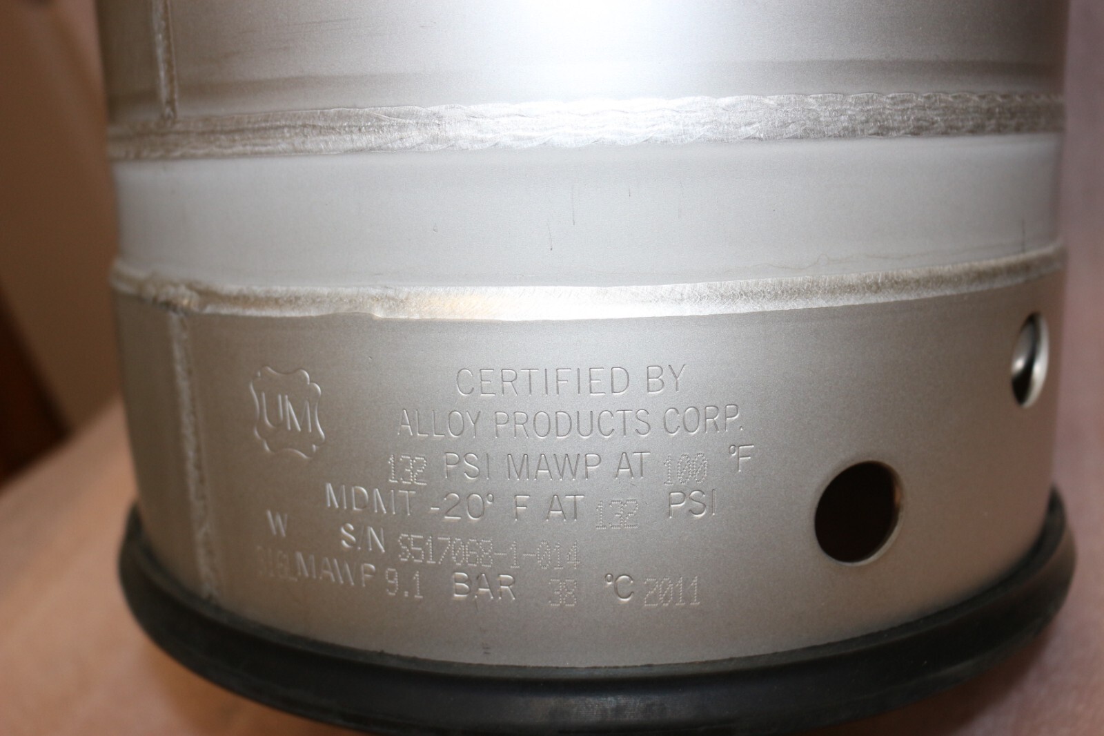 Alloy Product APC 74-03 T-316L Stainless Steel Skirt Vessel, B530-2085-00-E-R