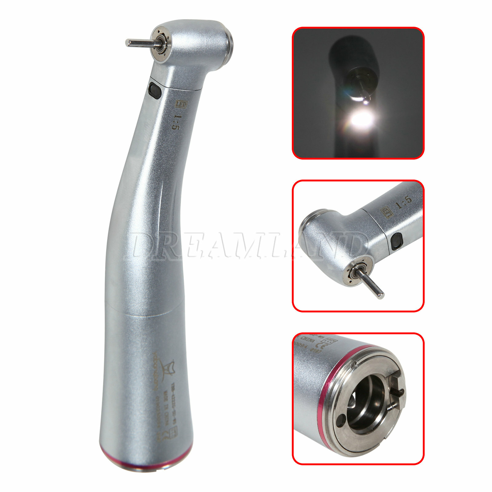 1:5 Increasing LED Dental Inner 4 Spray Contra Angle Handpiece for NSK YBB-W5