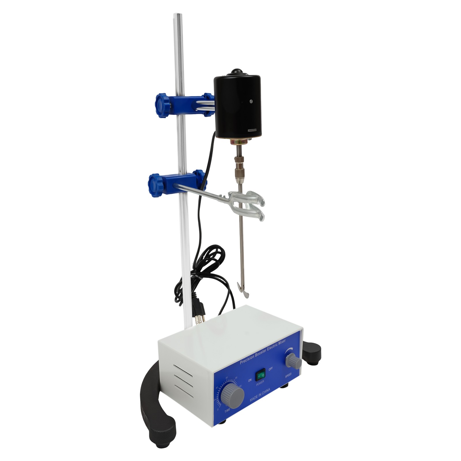 Overhead Lab Stirrer, 100W 2800 RPM, 2.64 Gal Capacity, Digital Timer, 0-120 Min