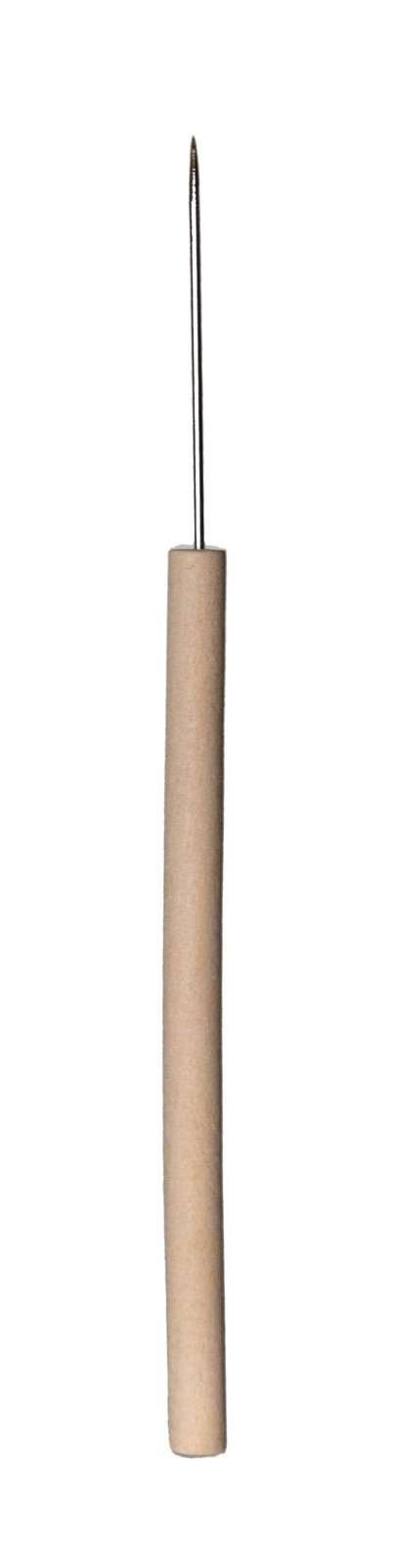 Teasing Tool with wood handle and straight metal tip. Case 144.