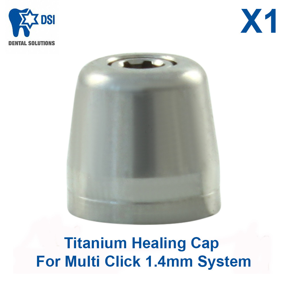 Dental DSI Healing Cap For Multi Click 1.4mm System Titanium Prosthetics