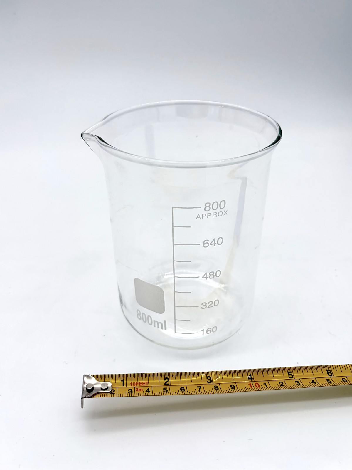800mL Beaker, Low Form, 100mm outside diameter