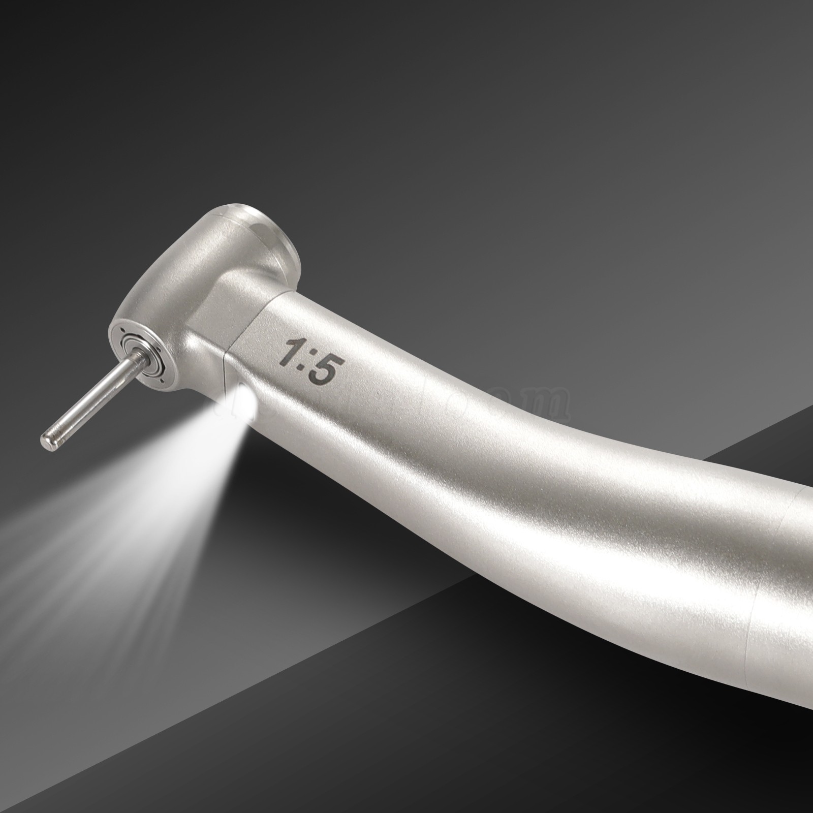 Mini Head Dental LED Fiber Optic 1:5 Contra Angle High Speed Handpiece