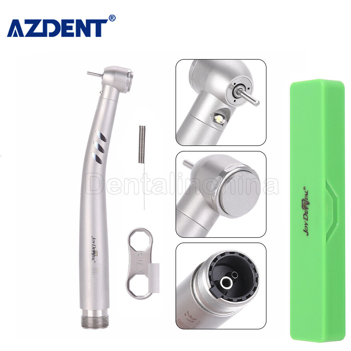 Dental LED Fiber Optic E-generator High Speed Handpiece Torque Head 2Hole/4Holes