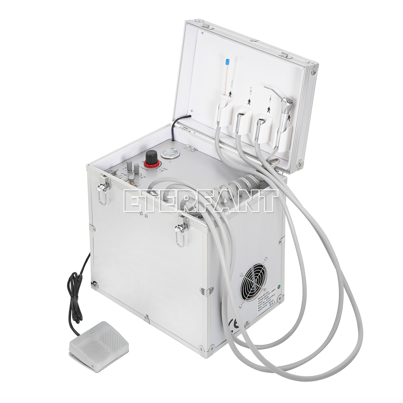 Dental Portable Delivery Unit Air Compressor Suction System 4 Holes BD-402 US