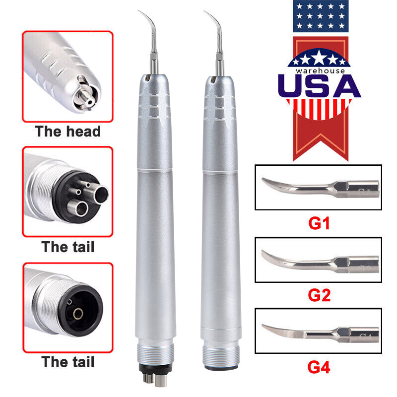 Dental pieza de Mano de Escalador de Aire Sónico+G1, G2, G4 Puntas USA