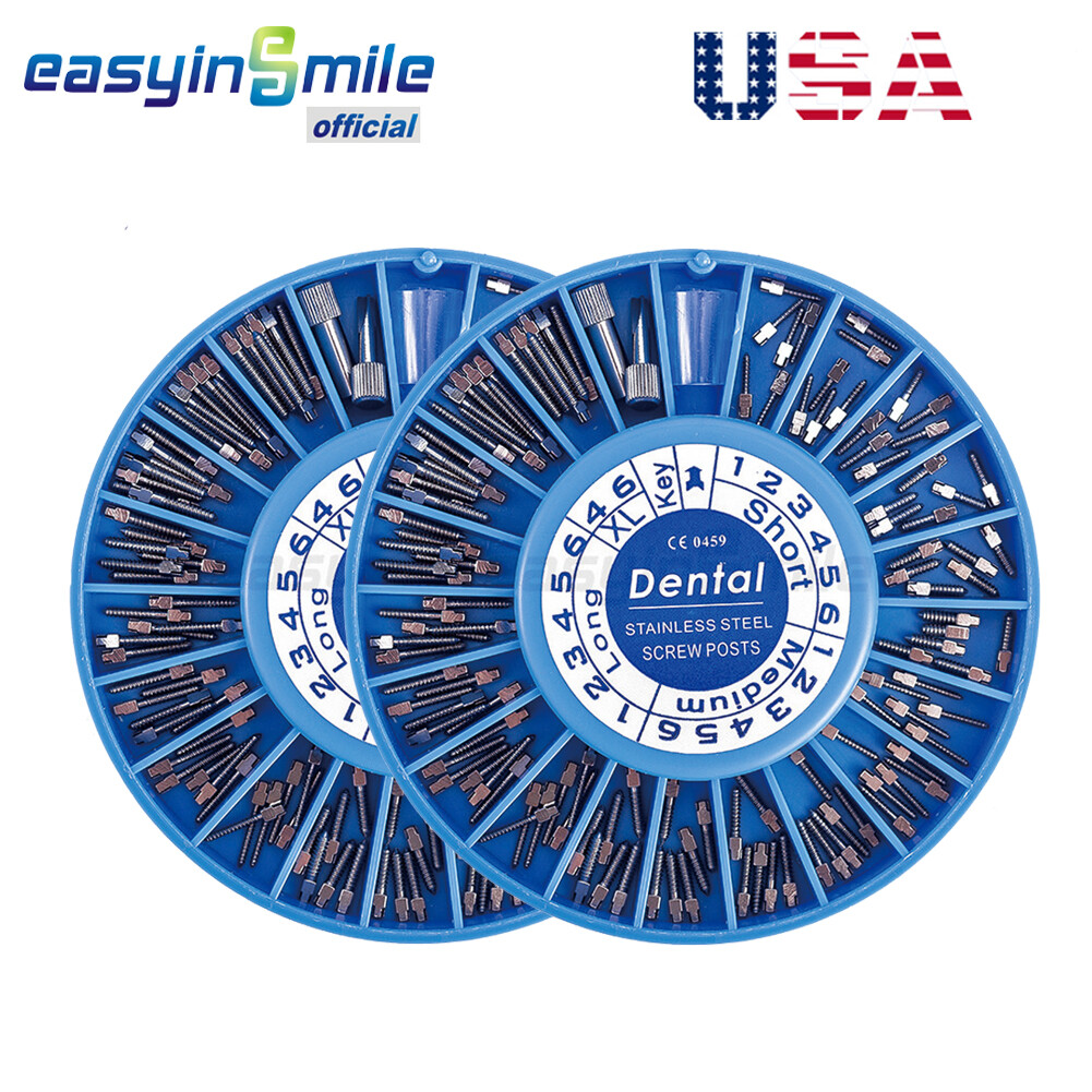240pcs Dental Screw Post Stainless Steel Easyinsmile Completed Kit S -XL Size