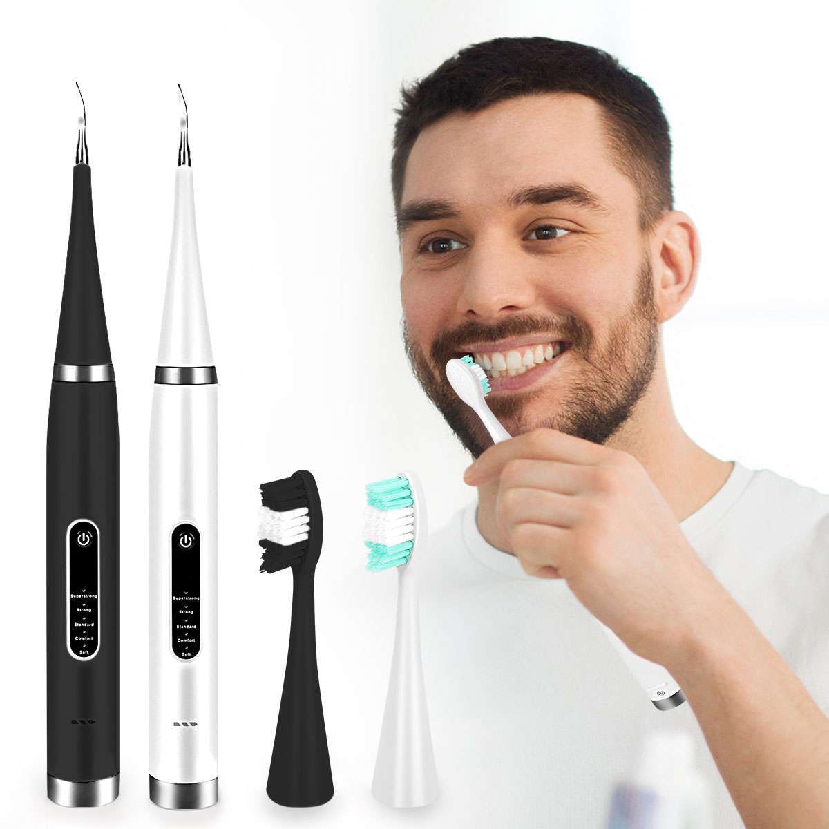 Ultrasonic Tooth Cleaner Electric Plaque Dental Calculus Remover Dental Cleaning