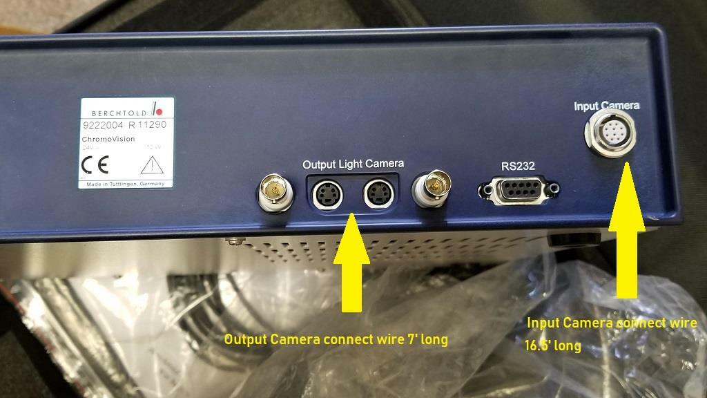 New ODU Camera Input Output connect wire BERCHTOLD CHROMOVISION 9222004-R11290