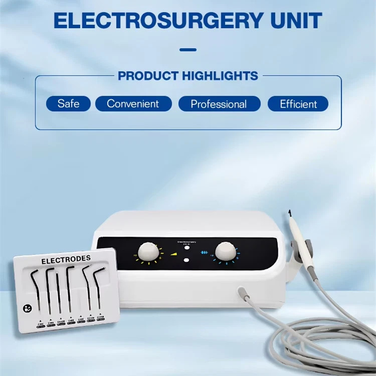 High Frequency Dental Electrosurgery Unit with Handpiece and 7PCS Electrodes USA