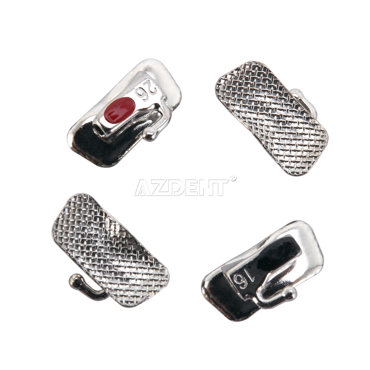 10Bags AZDENT Orthodontic Bondable Buccal Tubes Roth/MBT 022 1st Molar Non-Conv