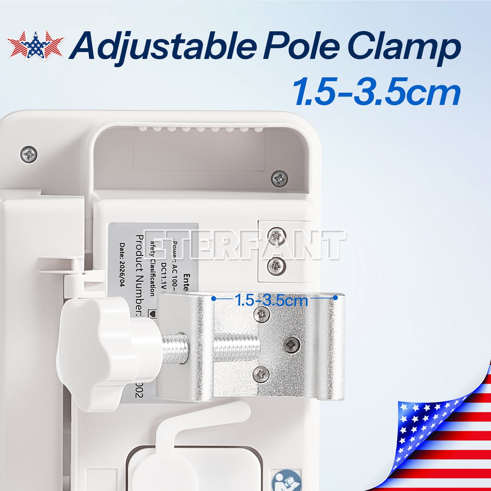 Portable 6 Modes LCD Touchscreen Enteral Feeding Pump with Adjustable Pole Clamp
