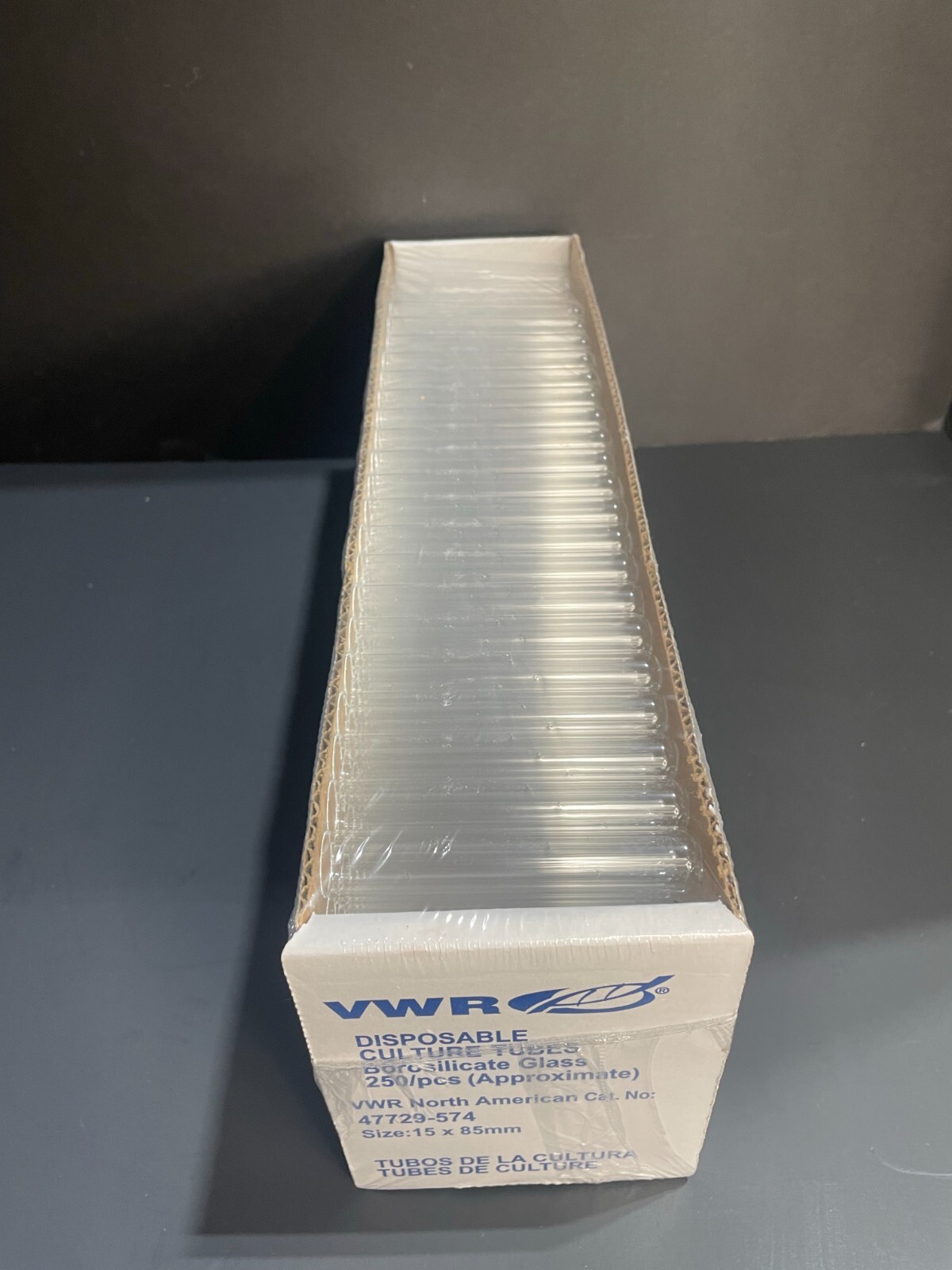 VWR Glass Culture Tube 15 x 85 mm Total of 1150 Tubes