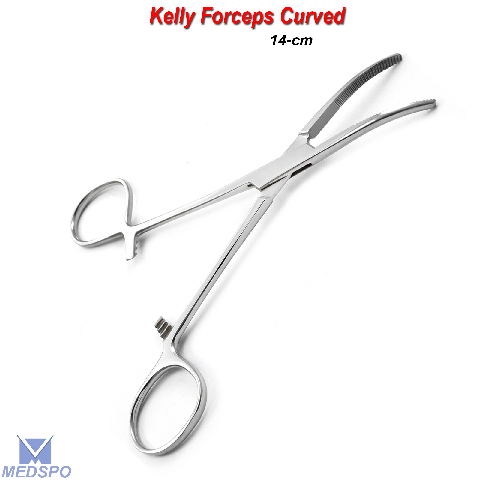 Kelly Hemostat Locking Forceps 14-cm Curved Surgical Dental Instruments CE