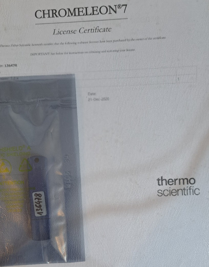 Thermo Scientific DIONEX Chromeleon 7.2.x , software license, SDK Runtime = 1