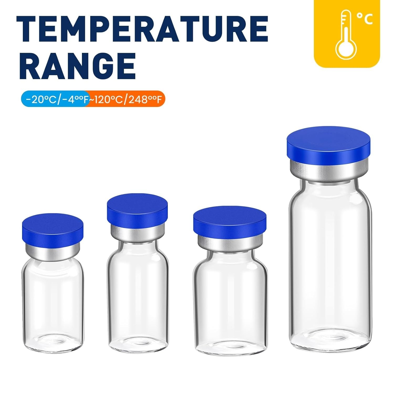 Versatile 10ml Sterile Vials with Self-Healing Injection Port – 20 Count