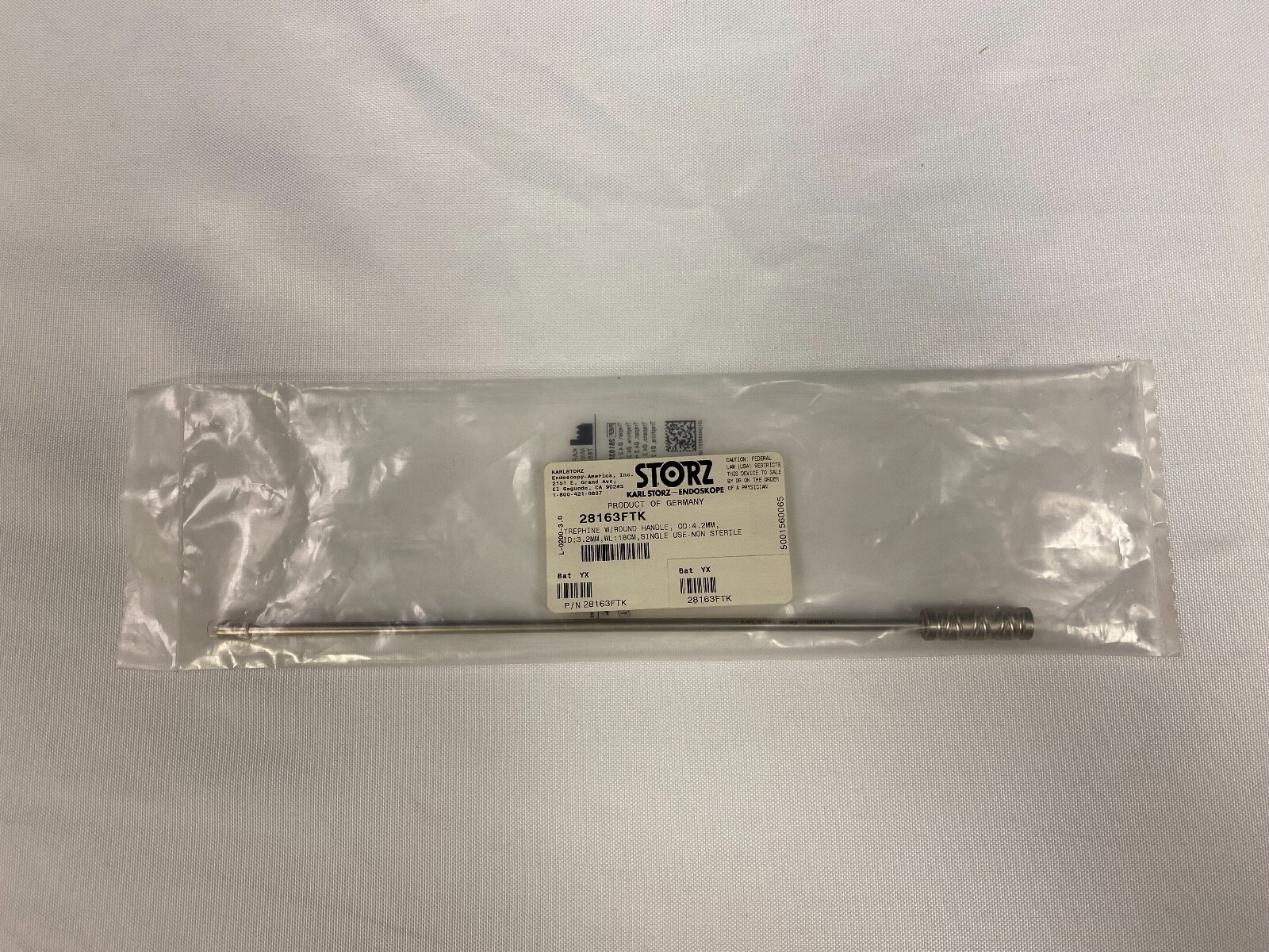 Karl Storz 28163FTK Trephine with Round Handle