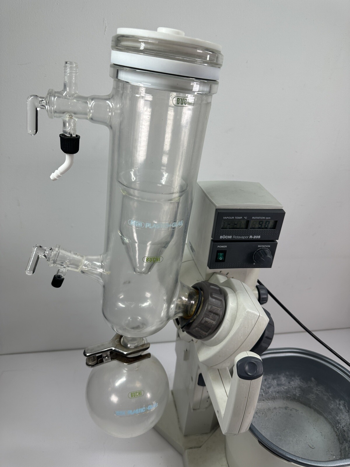 Buchi R-205 Rotary Evaporator Rotavapor w/ B-490 Heating Bath, Tested Working