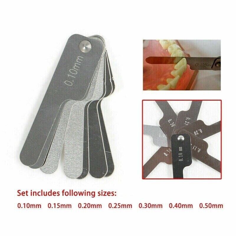2Sets Dental Orthodontic Interproximal Reduction IPR Measure Caliper Gauge Ruler