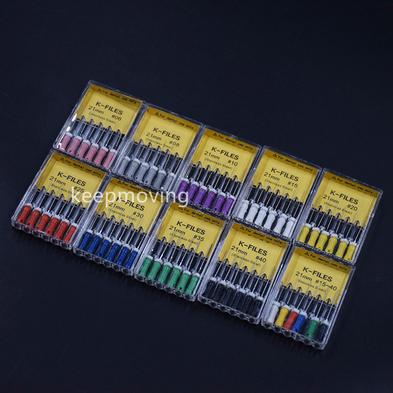 Dental Endodontic Stainless Steel Root Canal Hand Use REAMERS H/K-Files All Size