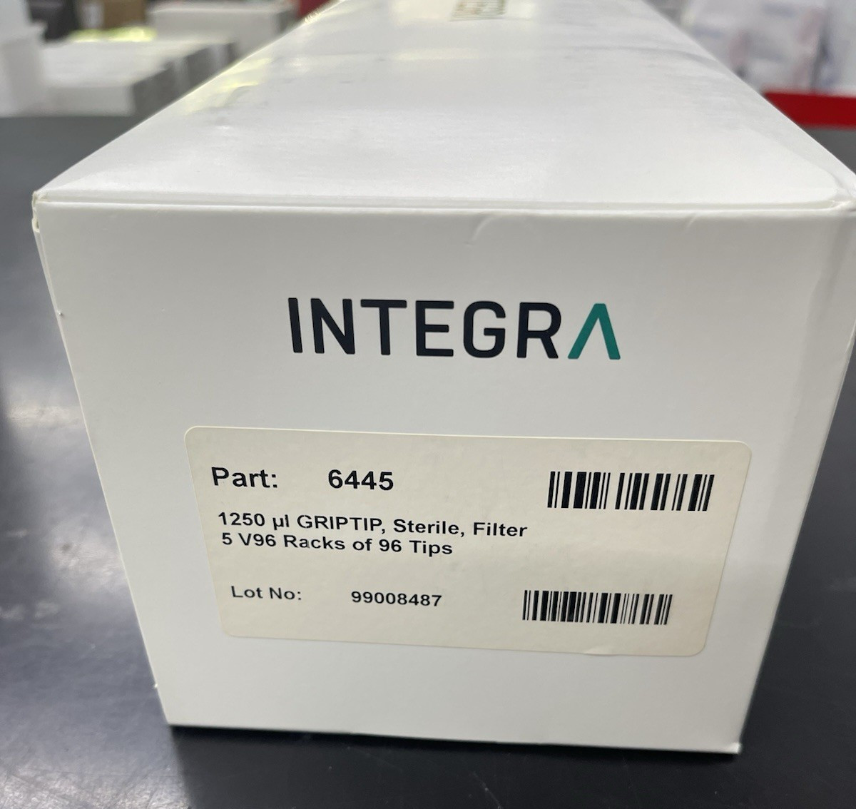 Integra 6445 GRIPTIP 1250 µL Filter Tips, Package of 5 Racks of 96 Tips NEW!