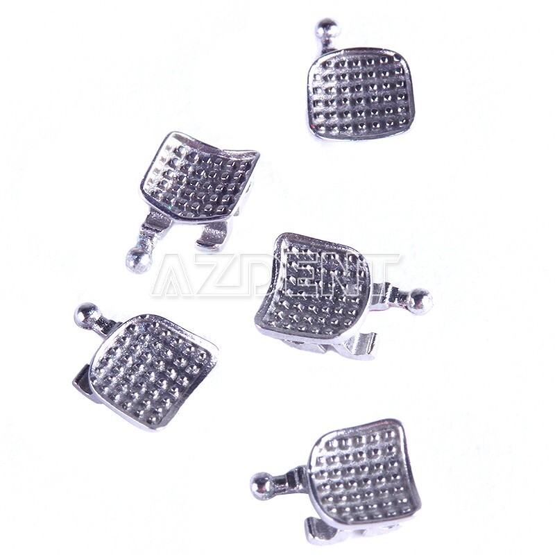 20Pc AZDENT Dental Orthodontic Bracket Braces Mini Roth/MBT .018/.022 345 Hooks