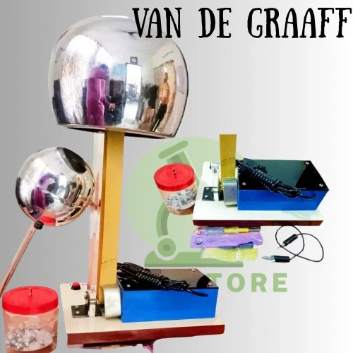 Van De Graaff Generator Motorised In Heavy Motor With All Practical Accessories