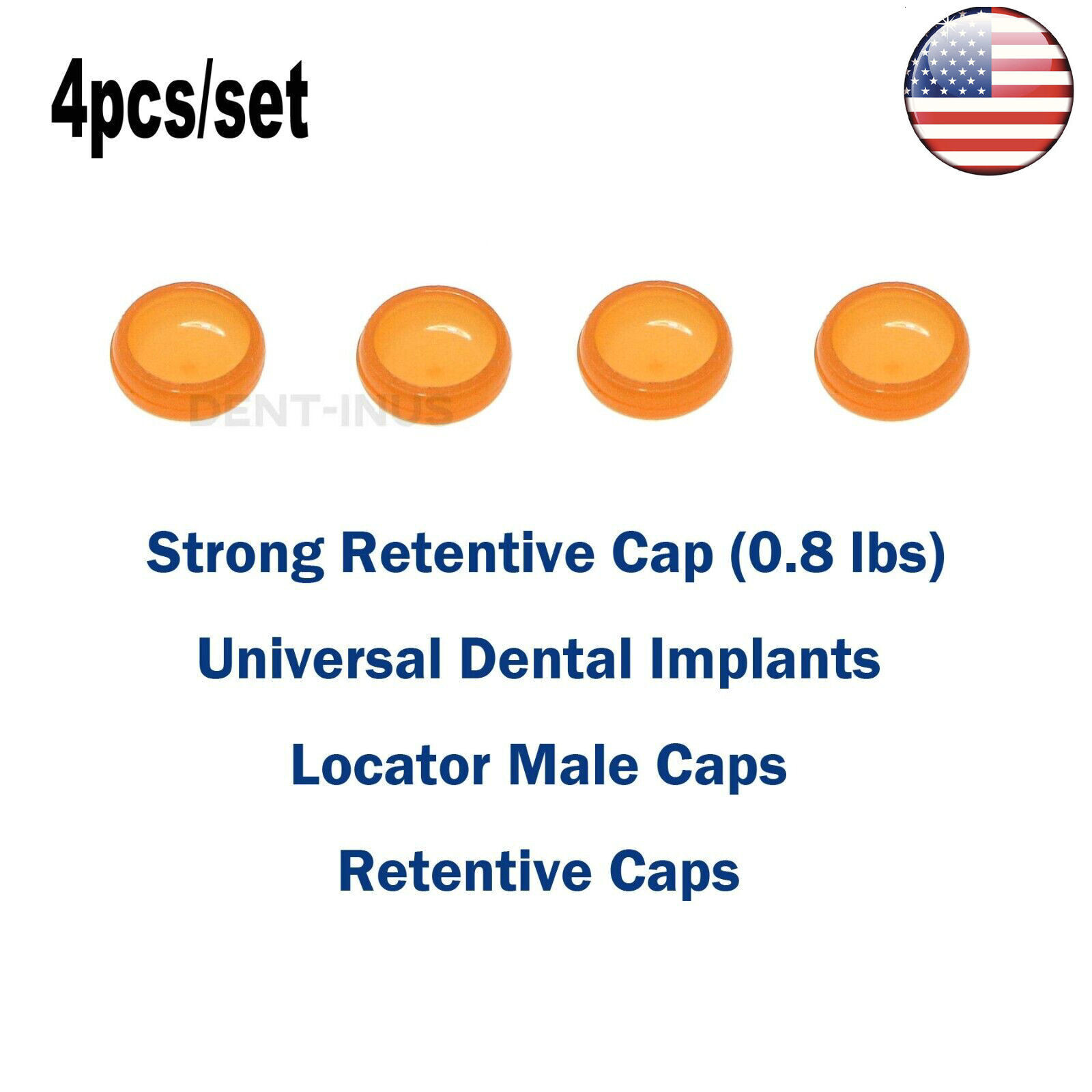 Implant Mini 1mm Abutment Locat0r Retention Cap Fits HIOSSEN ET III SA Fixture