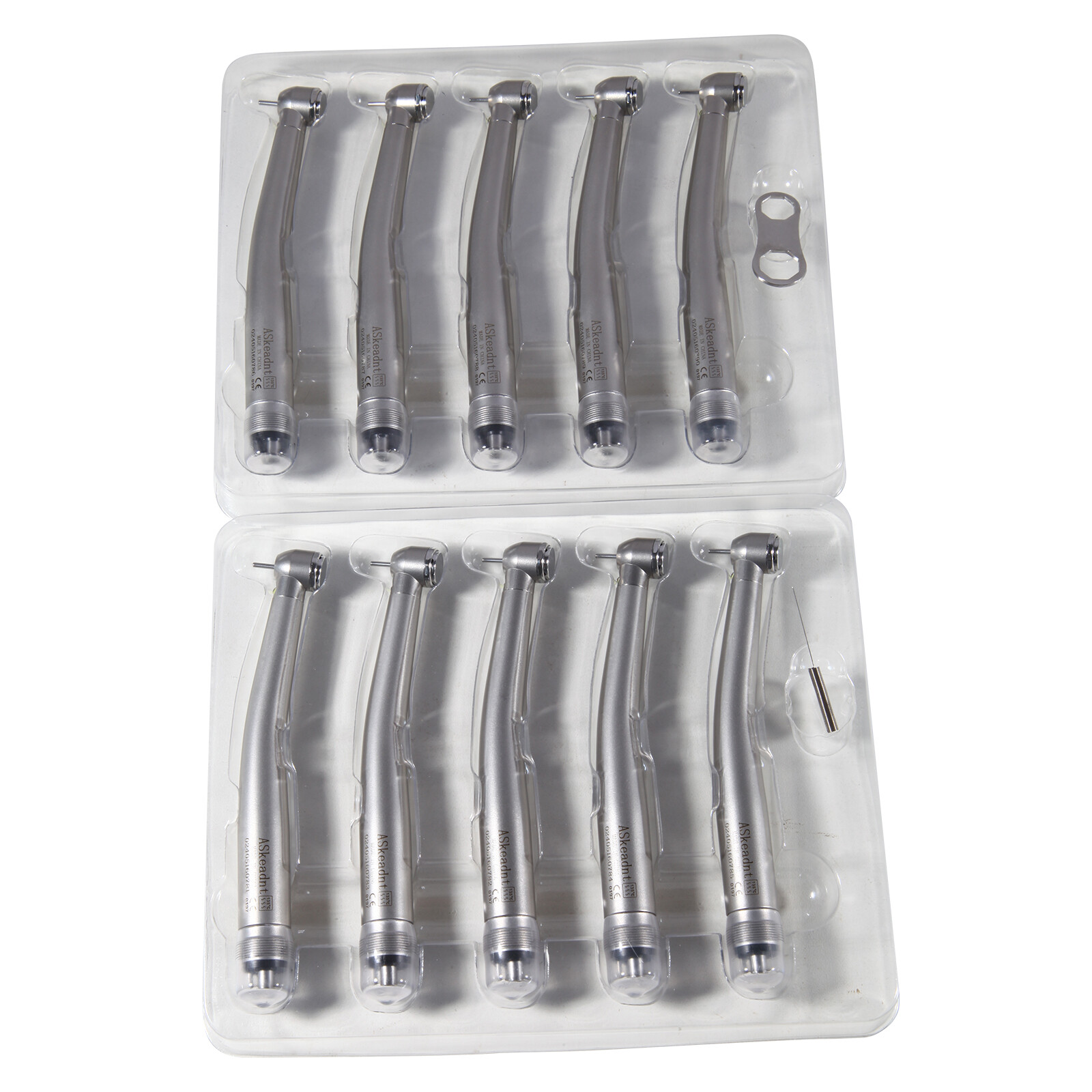 Dental LED Fiber Optic E-Generator High Speed Handpiece 3 Spray 4Hole 10pcs/1Box
