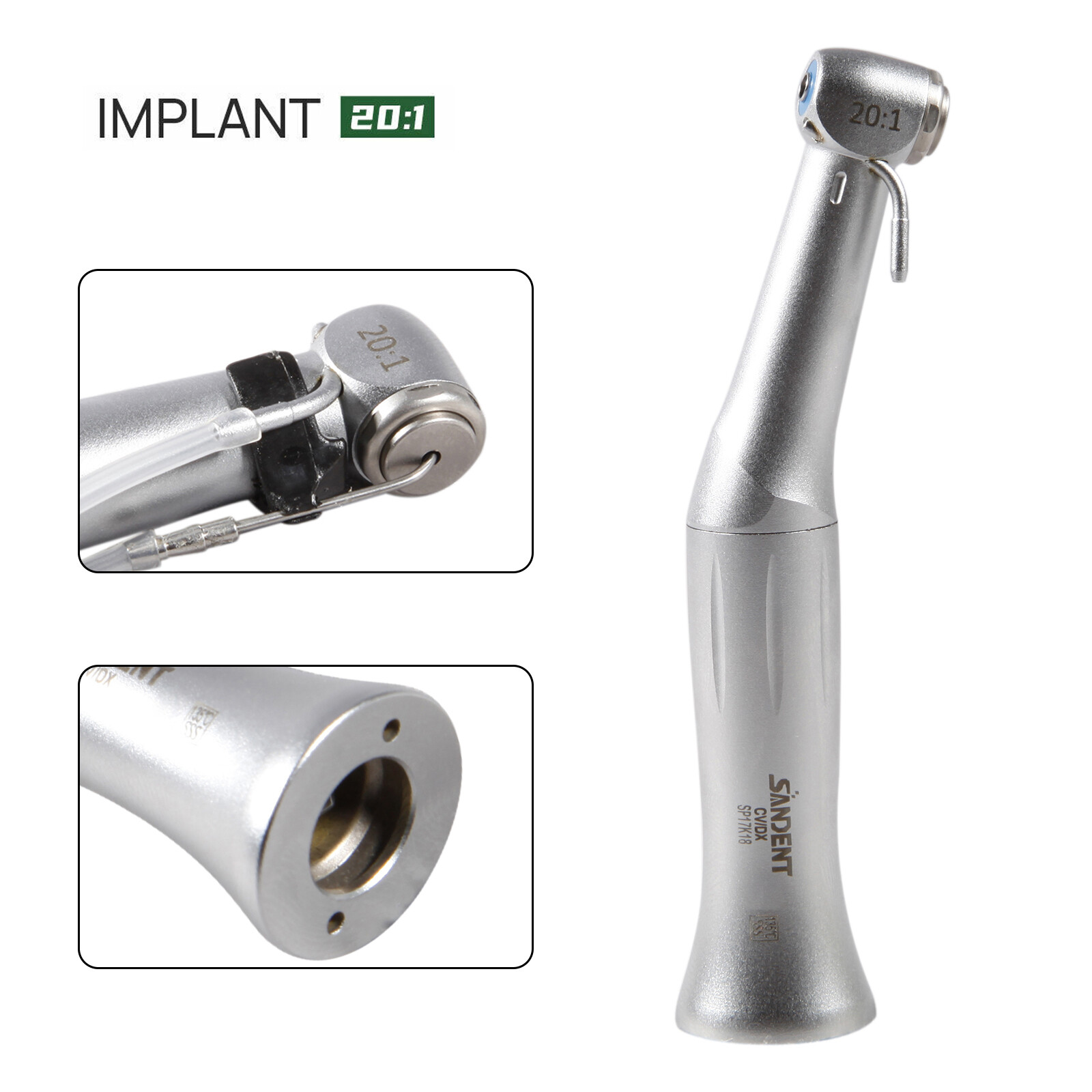 Dental 20:1 Reduction Implant Surgical Fiber Contra Angle Handpiece