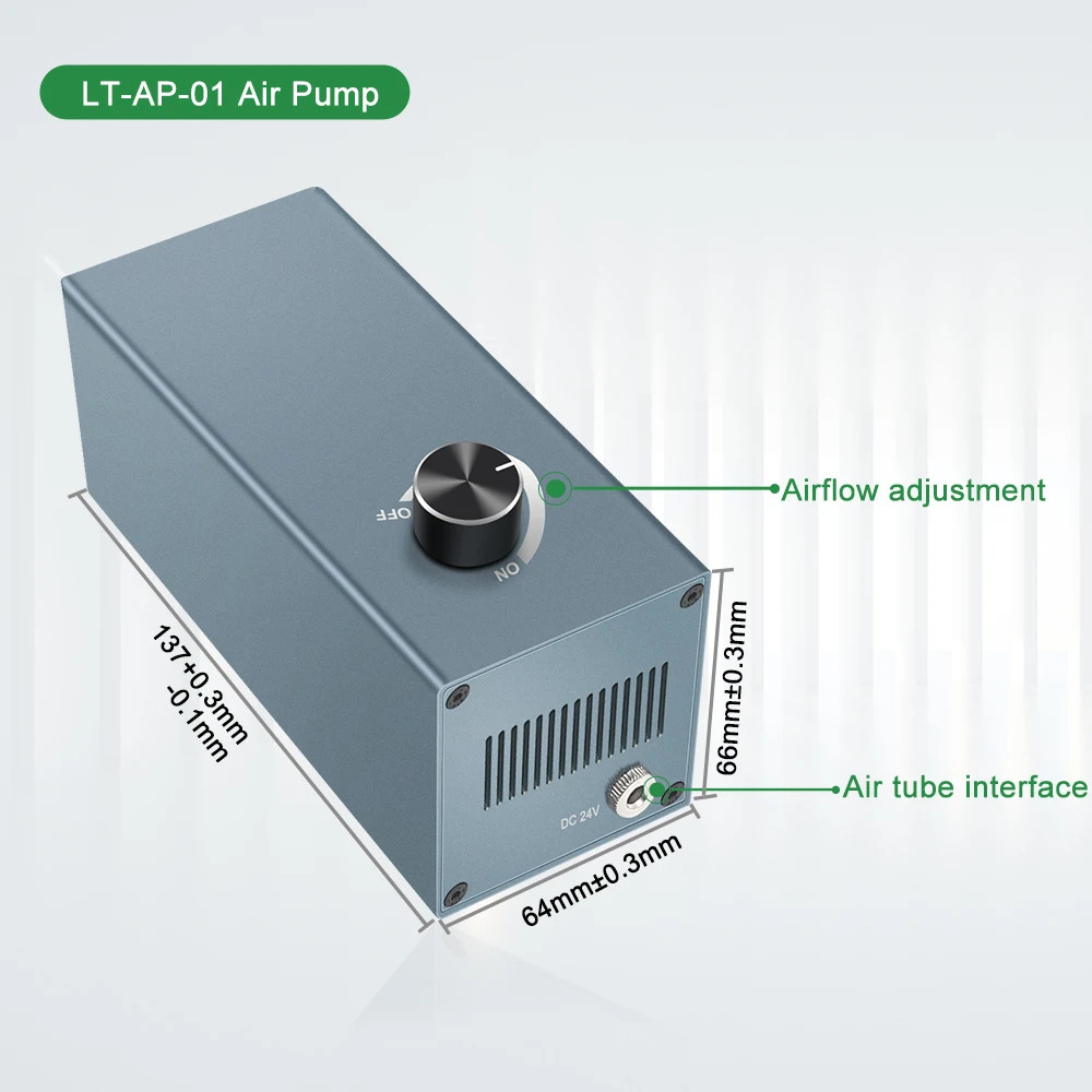 LASER TREE Laser Air Assist Compressor 15L/Min Air Pump （US/EU Plug）